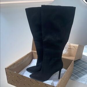 Black Knee-High Boots